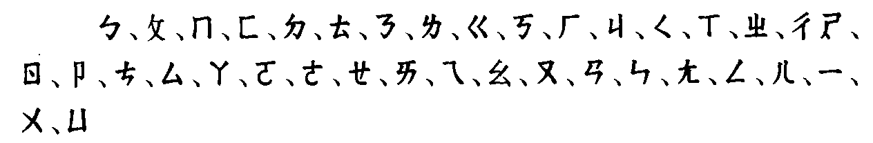 三 注音字母檢字法